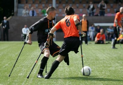 People with disabilities playing sport