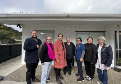 Pouārahi, Rāniera Kaio; Deputy Chair, Robyn Tauroa; Tumuaki CEO, Bree Davis; Registered Nurse, Janine Whyte; Registered Nurse, Te Warati Ututaonga-Pawa; Healthcare Assistant, Tomica Rudolph; Vicki McKay, Nurse Practitioner.